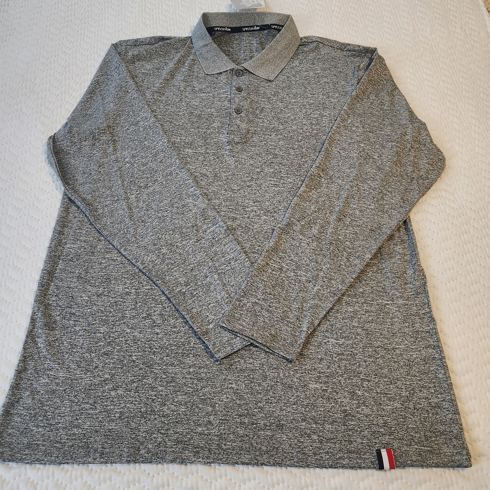 Zity Speed Run Long Sleeve Polo Size L